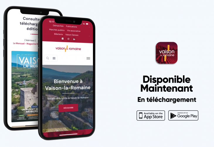 Application mobile de Vaison-la-Romaine