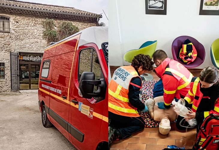 Sapeurs-pompiers formateurs de Vaison-la-Romaine : exercice en lieu réel